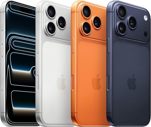 Apple iPhone 17 Pro 256 Go : Écran 6,3 pouces avec ProMotion jusqu’à 120 Hz, Puce A19 Pro, Autonomie prodigieuse.